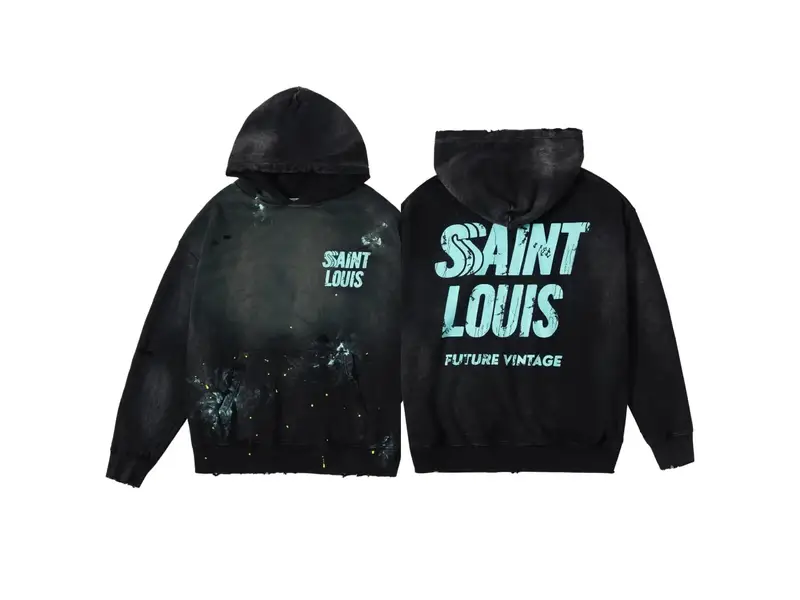 Saint Hoodie — ST644 Wash water black colorway — Kakobuy Spreadsheet photo