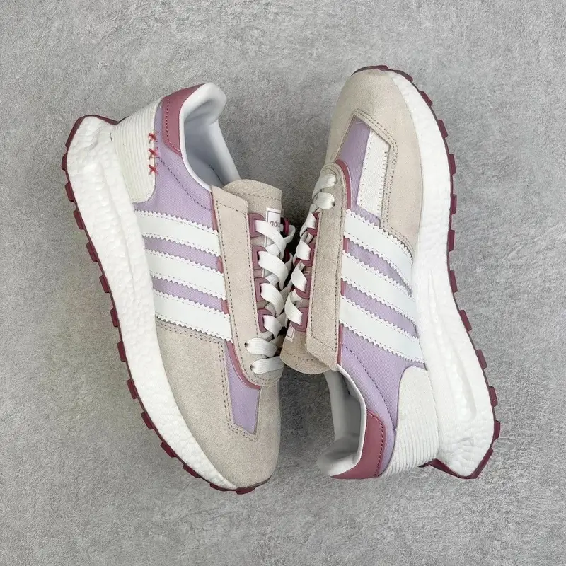 Adidas Originals Retropy E5 Shoes — Beige purple colorway — Kakobuy Spreadsheet photo