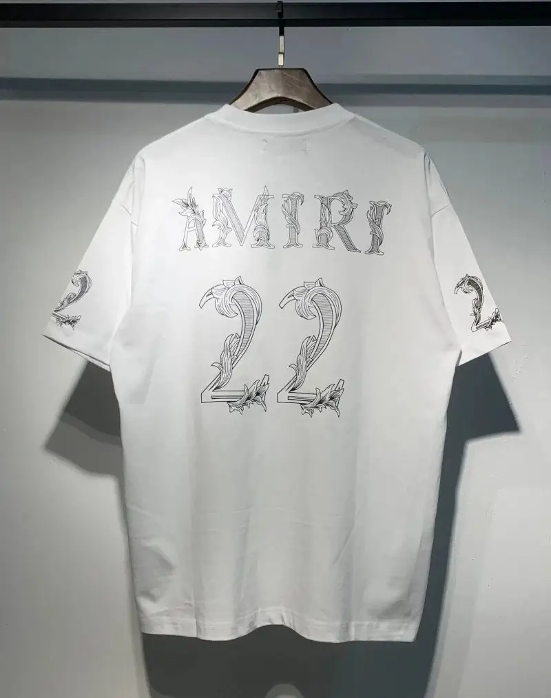 Amiri T-Shirts — 702 white colorway — USFans Spreadsheet photo