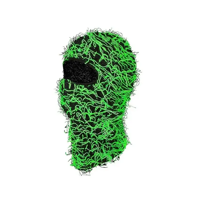 Yeat Mask — Black background fluorescent green whiskers colorway — USFans Spreadsheet photo