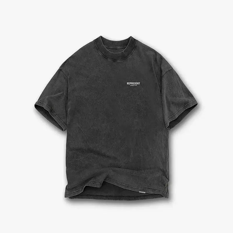 Represent Tee — Washed Black-White Label colorway — Kakobuy Spreadsheet photo