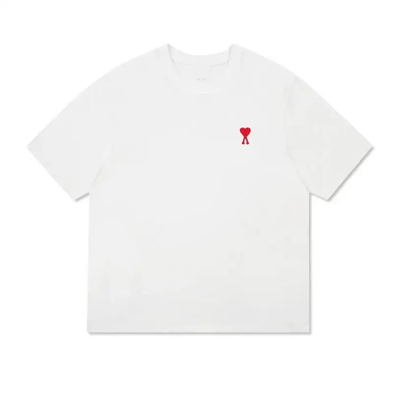 Ami Paris T-Shirts with Small Logo — Little Love-White colorway — USFans Spreadsheet photo