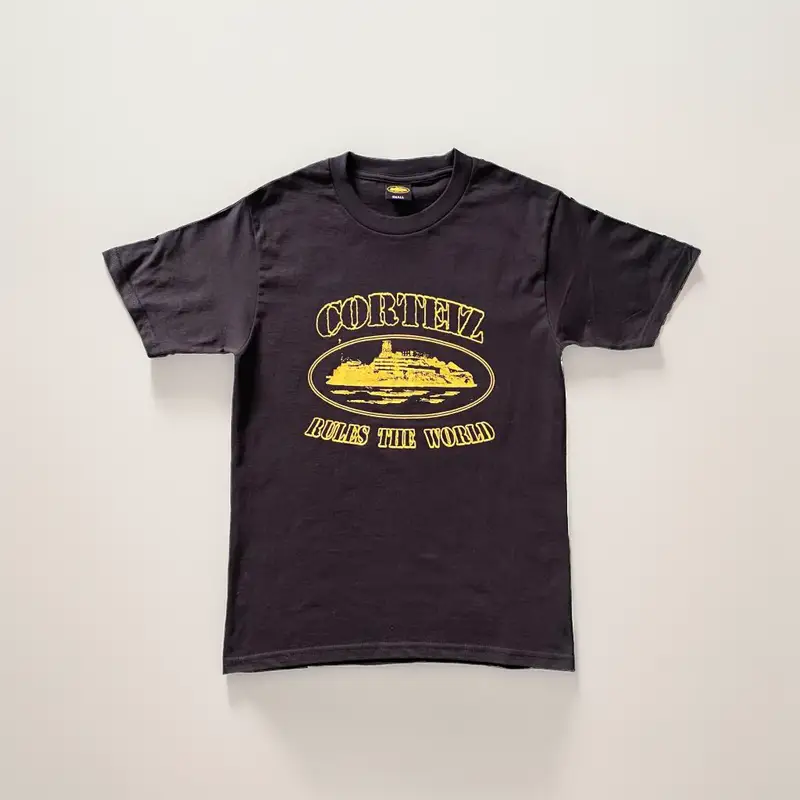 Corteiz Tee — Rules World Black colorway — USFans Spreadsheet photo
