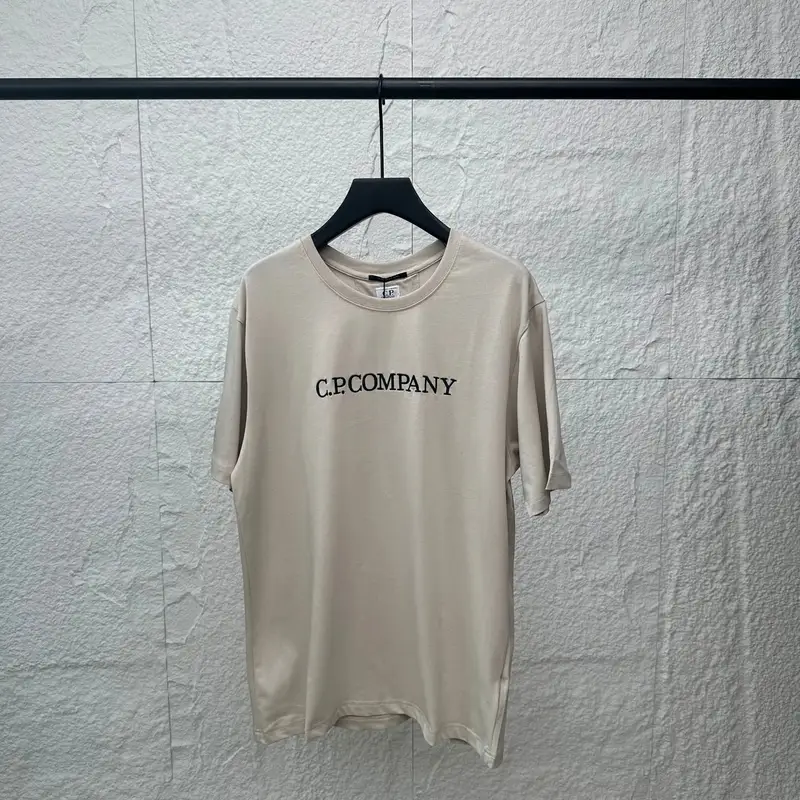 CP Company Logo T-Shirt — 9906 Light Khaki colorway — Kakobuy Spreadsheet photo