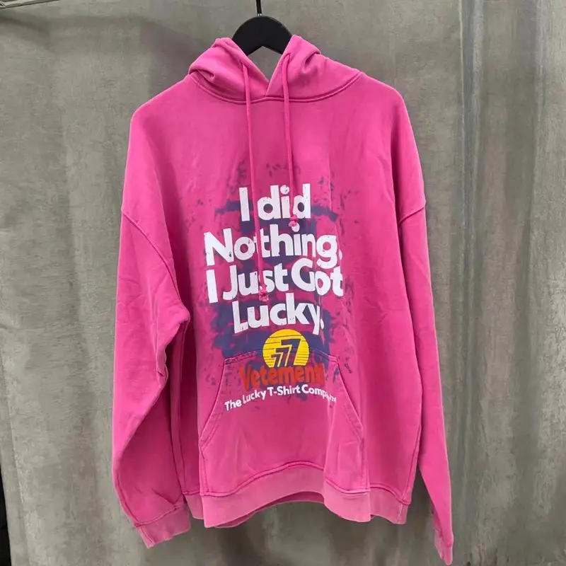 Good Vetements Hoodie — V111 Powder colorway — Kakobuy Spreadsheet photo