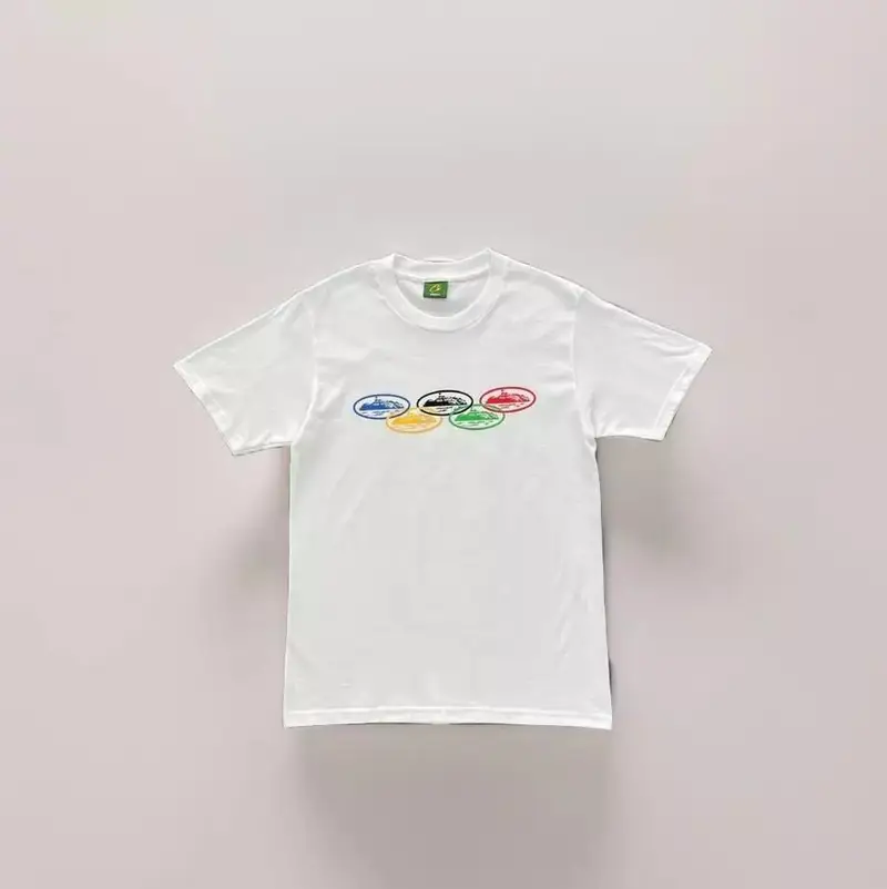 Corteiz Tee — five rings white colorway — USFans Spreadsheet photo