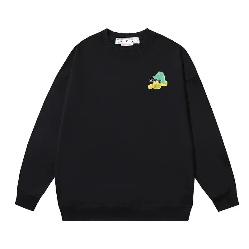 Off-White White Crewneck — 125 black colorway — USFans Spreadsheet photo