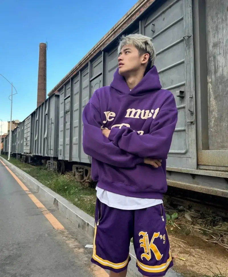CPFM YE Hoodie — purple colorway — USFans Spreadsheet photo