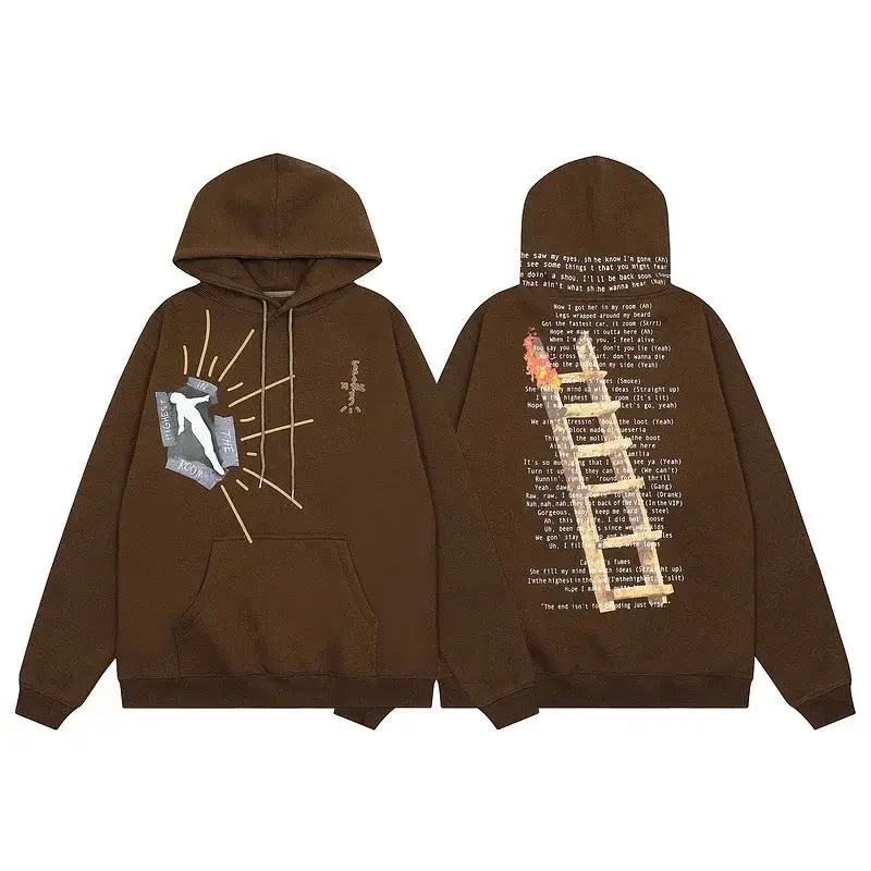 Travis Scott Hoodies — 040 Coffee colorway — USFans Spreadsheet photo