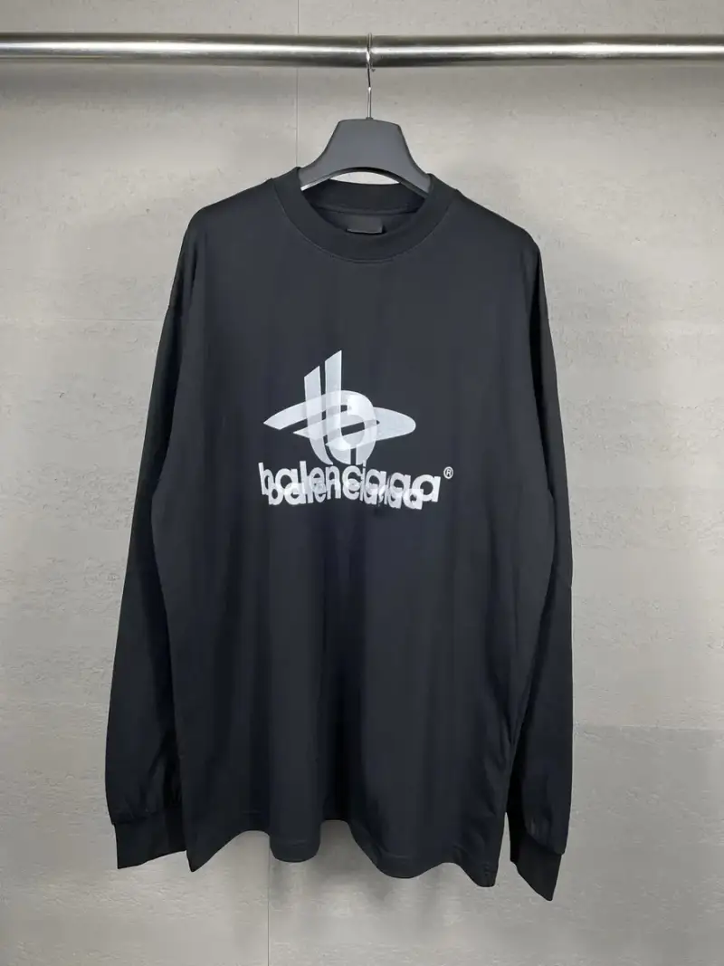 Balenciaga B Logo Long Sleeve — black colorway — USFans Spreadsheet photo