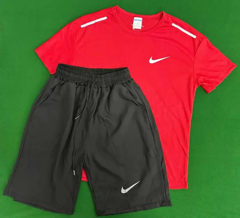 Nike Suits — Reflective Hook Quick-drying Short-sleeved Suit Red colorway — USFans Spreadsheet photo