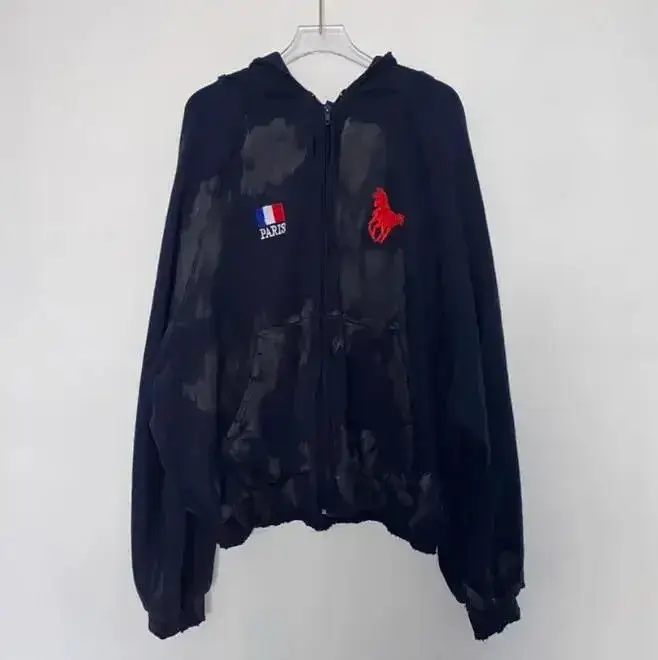 Balenciaga x Ralph Lauren Pink Hoodie — Mud-dyed War Horse Sweat colorway — USFans Spreadsheet photo