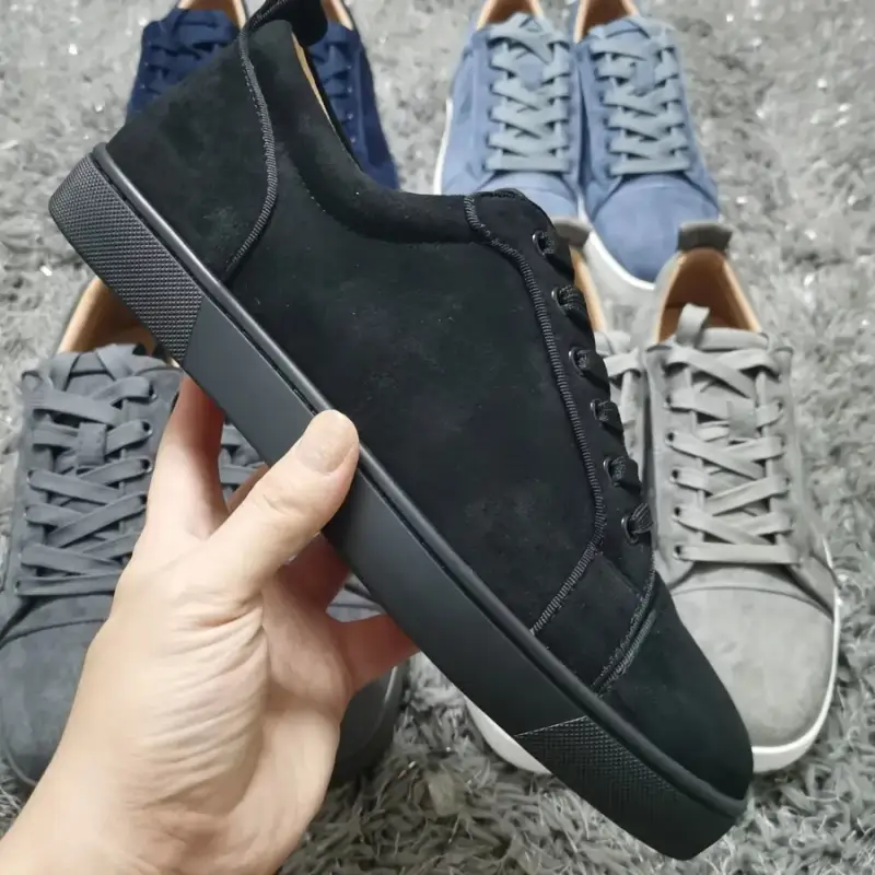 Navy Christian Louboutin Shoes — black colorway — Kakobuy Spreadsheet photo