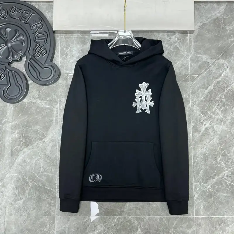 White Chrome Hearts Hoodie — black colorway — USFans Spreadsheet photo