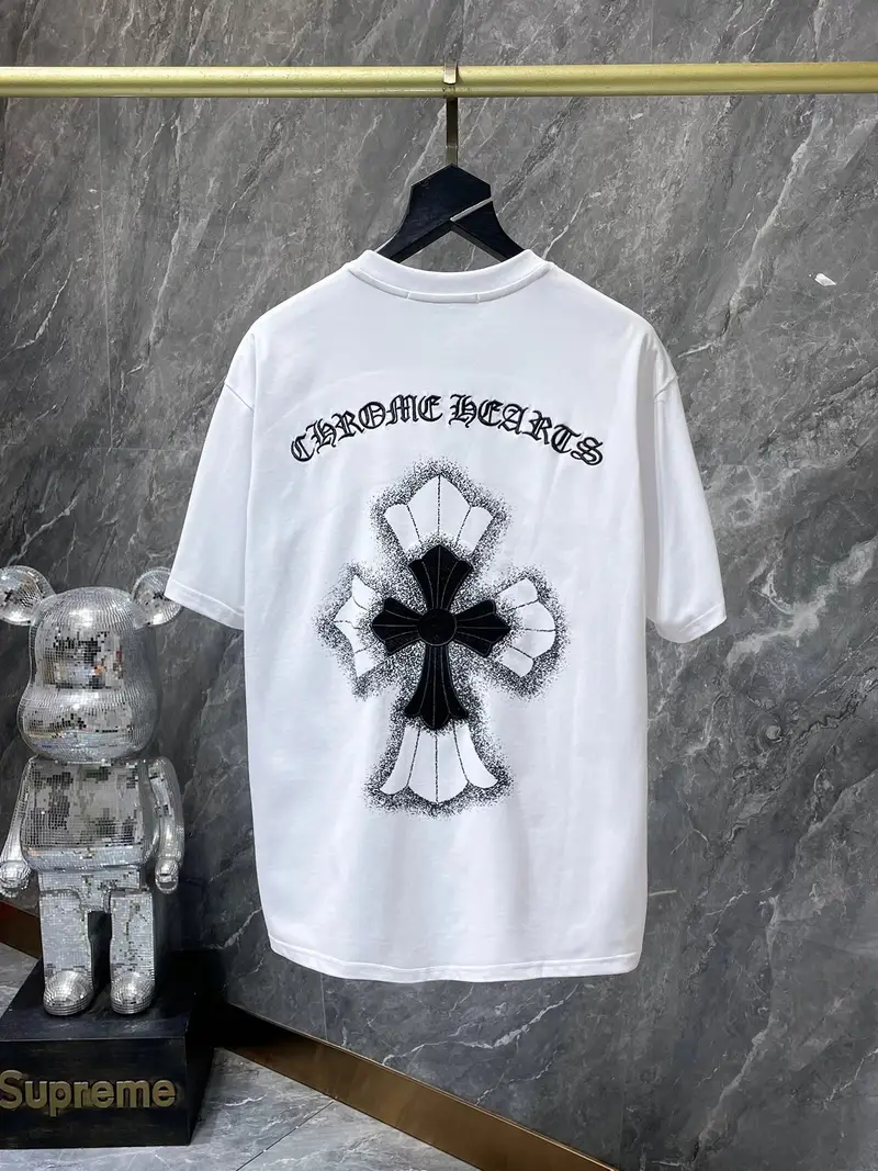 Chrome Hearts Leather Tee — 8788 White colorway — USFans Spreadsheet photo