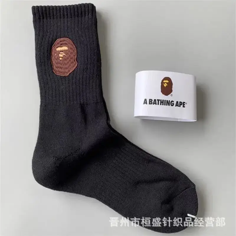 Bape Socks — High tube main black colorway — USFans Spreadsheet photo
