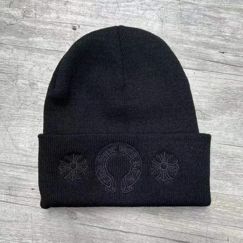 Chrome Hearts Beanie — three flowers black line colorway — USFans Spreadsheet photo