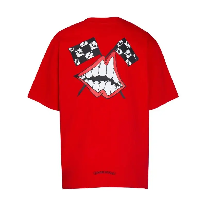 Chrome Hearts T-Shirts — 6068 red colorway — USFans Spreadsheet photo