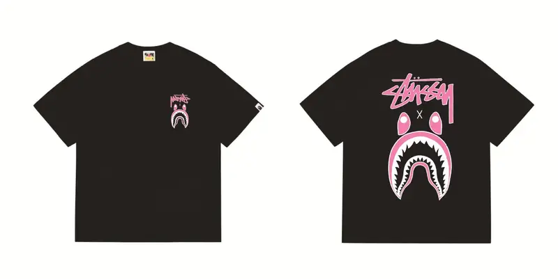 Bape x Stussy Tee — 204 black colorway — USFans Spreadsheet photo