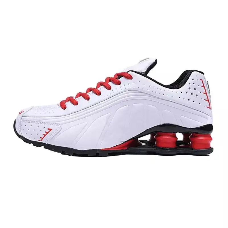 Nike Shox All White — R4 white red colorway — USFans Spreadsheet photo