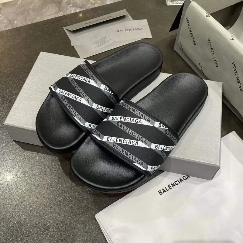 Balenciaga Slides — black cross pattern colorway — USFans Spreadsheet photo