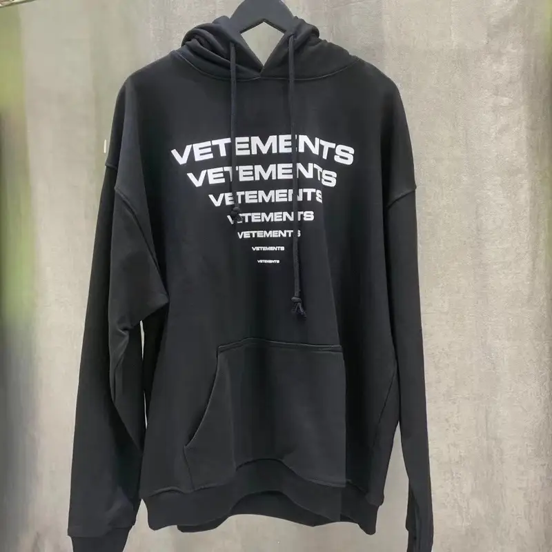 Good Vetements Hoodie — V125 Black colorway — Kakobuy Spreadsheet photo
