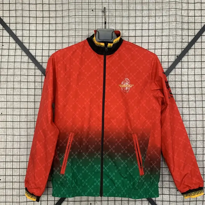 Vintage Jersey Hoodie Zip — 2526AC Milan double-sided windbreaker colorway — Kakobuy Spreadsheet photo