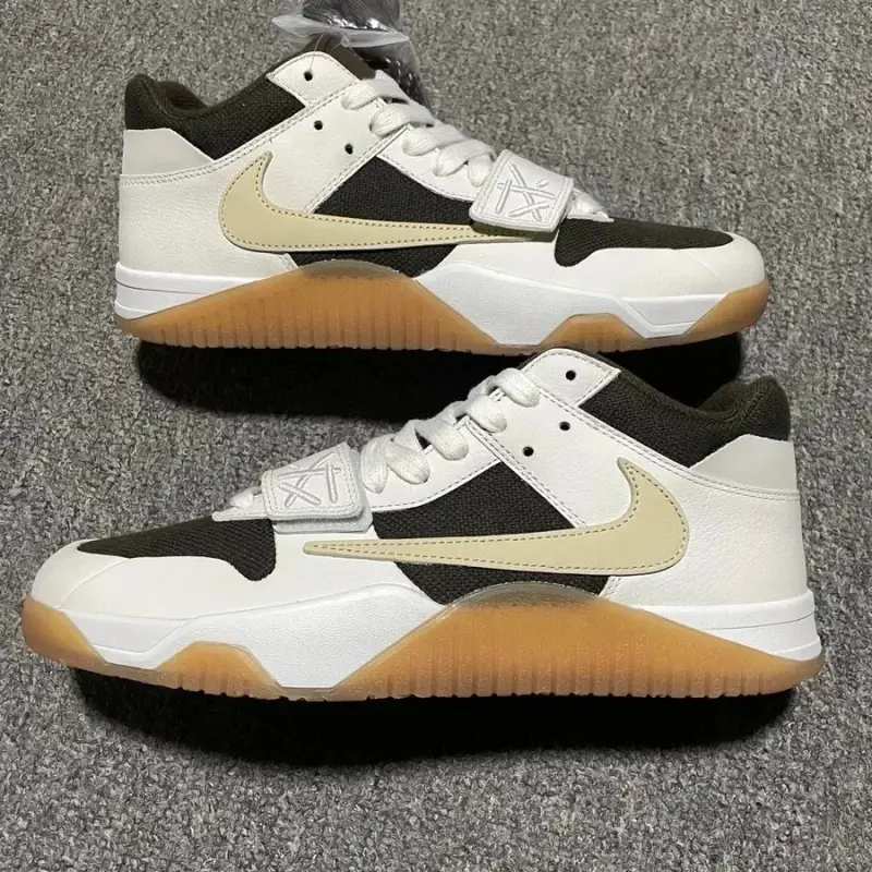 Jumpan Travis Scott University Red Shoes — white colorway — USFans Spreadsheet photo