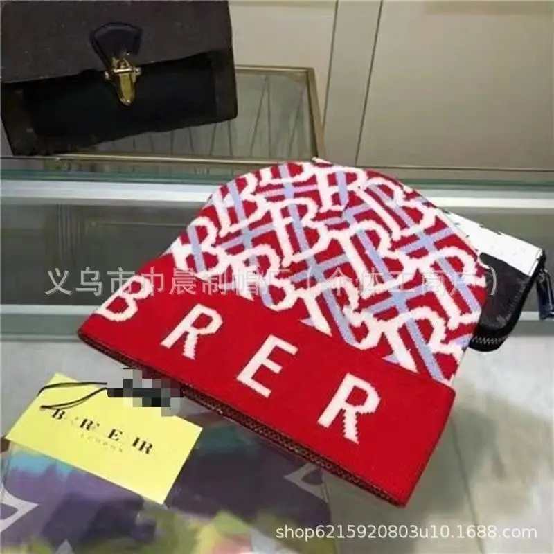 Burberry Beanie — Full Print B Red colorway — USFans Spreadsheet photo