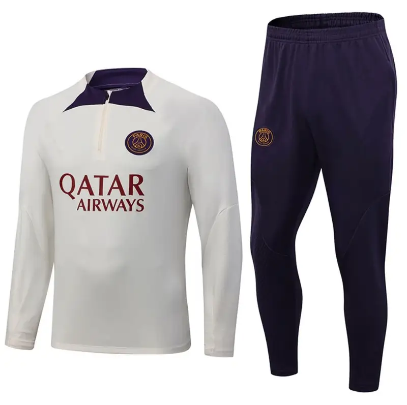 Football Set Tracksuit — 2324 Paris beige colorway — USFans Spreadsheet photo