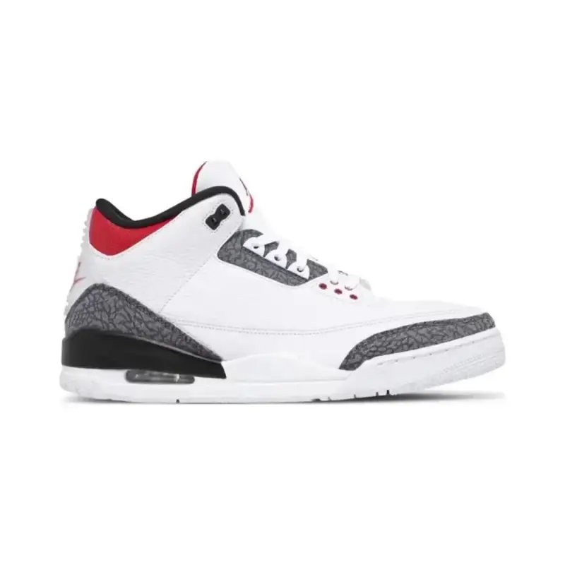 Jordan 3 Black Cat — Denim SE Fire Red colorway — USFans Spreadsheet photo
