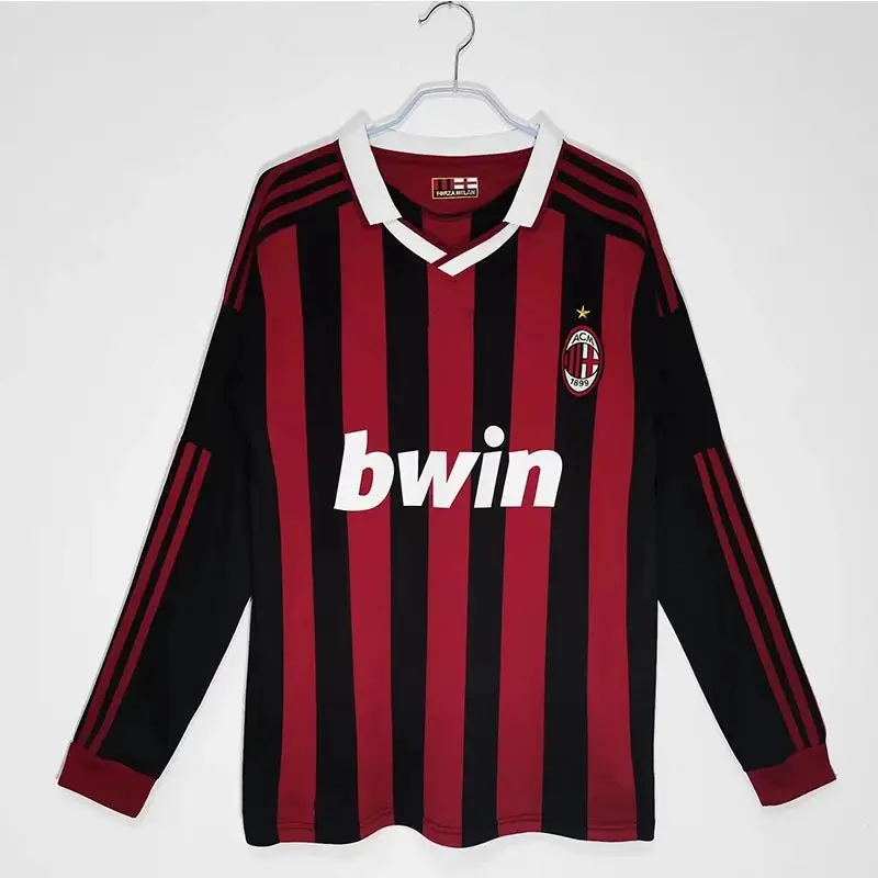 AC Milan Long Sleeve T-Shirt — Long-sleeve AC home 09/10 colorway — Kakobuy Spreadsheet photo