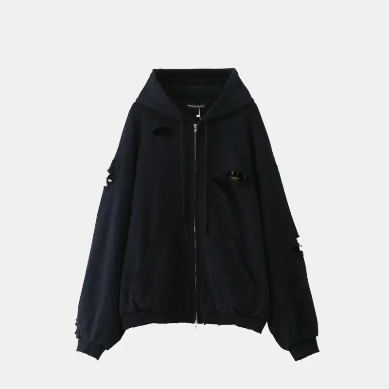 GRALIZ PROJECTG Hoodies — GRA Double-Layer Hole Jacket colorway — USFans Spreadsheet photo