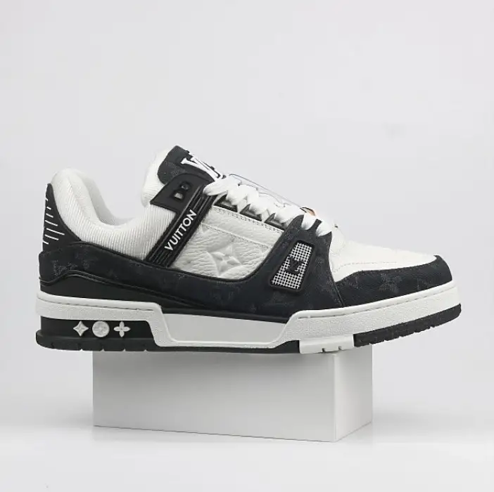 LV Trainers Monogram Black Denim Sneakers — 01 colorway — Kakobuy Spreadsheet photo