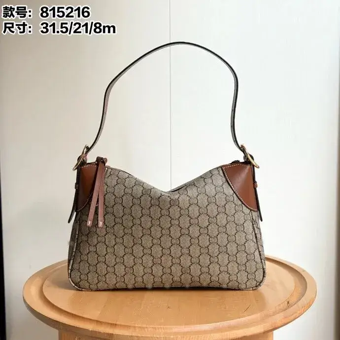 Gucci GG Emblem Bag — Brown medium 31.5*21*8CM colorway — USFans Spreadsheet photo