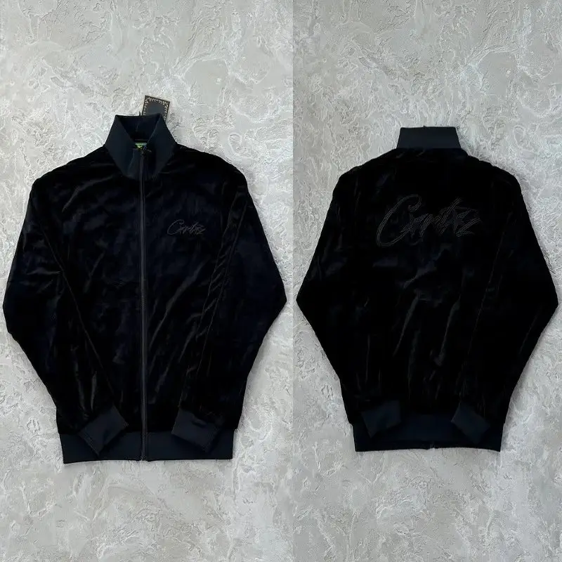 Corteiz Tracksuit Top — Black-label black jacket colorway — USFans Spreadsheet photo