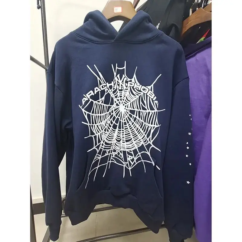 Sp5der Blue Hoodie — Cangqing NY colorway — USFans Spreadsheet photo