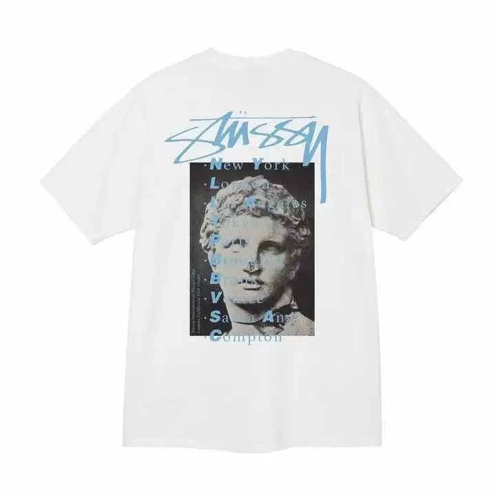Stussy Tee — White [David]] colorway — Kakobuy Spreadsheet photo