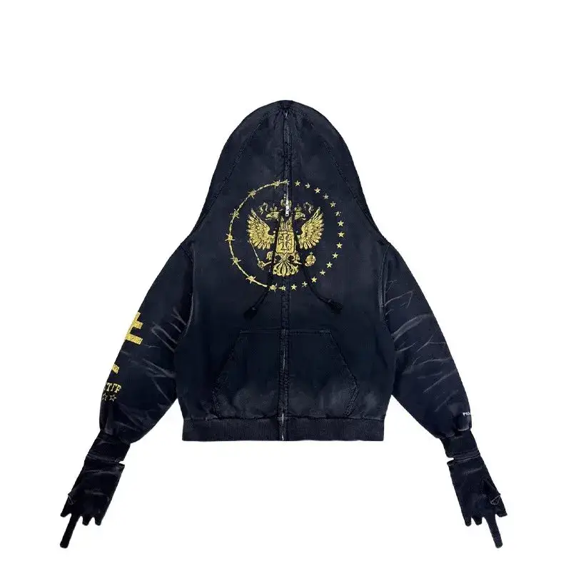 Grailz Project GR Hoodie — Eagle/Black colorway — Kakobuy Spreadsheet photo