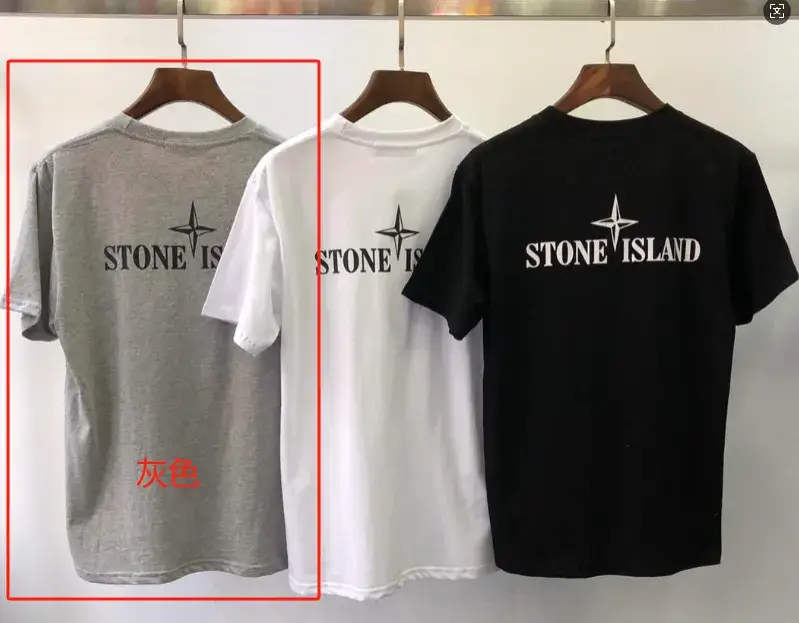Stone Island Tees — 04 Gray colorway — USFans Spreadsheet photo