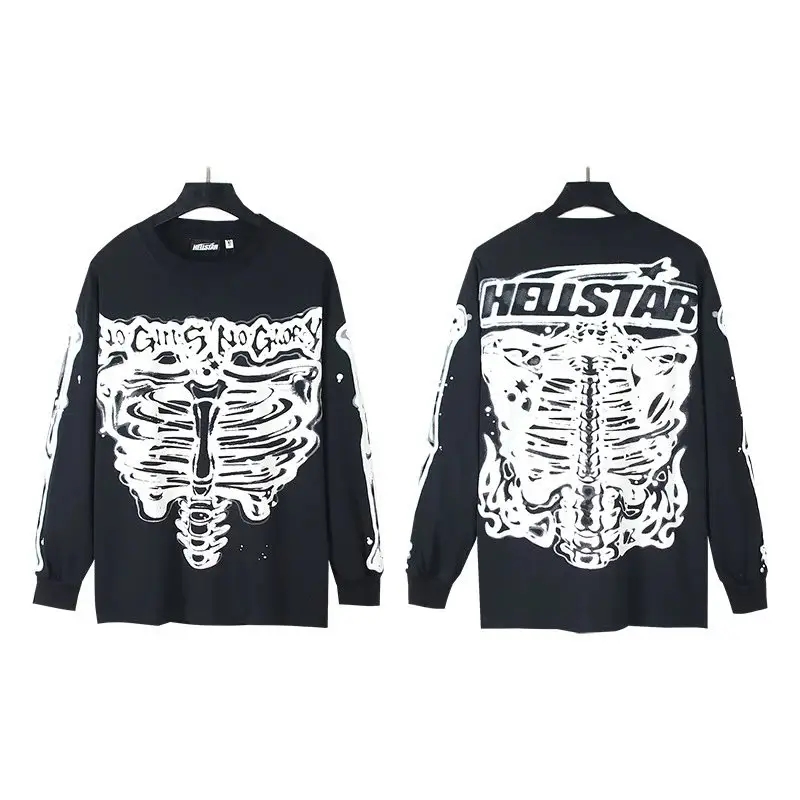 Hellstar Tee Hoodie — 562 black colorway — USFans Spreadsheet photo