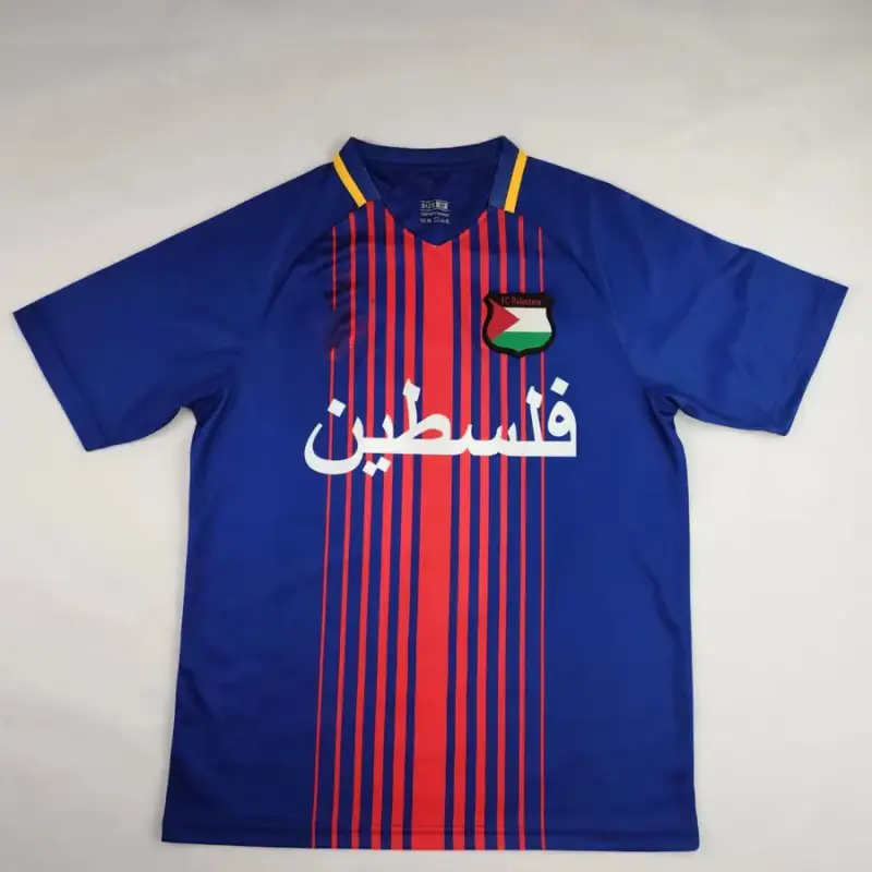 Palestine Jersey — Vintage Palestine sapphire blue red colorway — Kakobuy Spreadsheet photo
