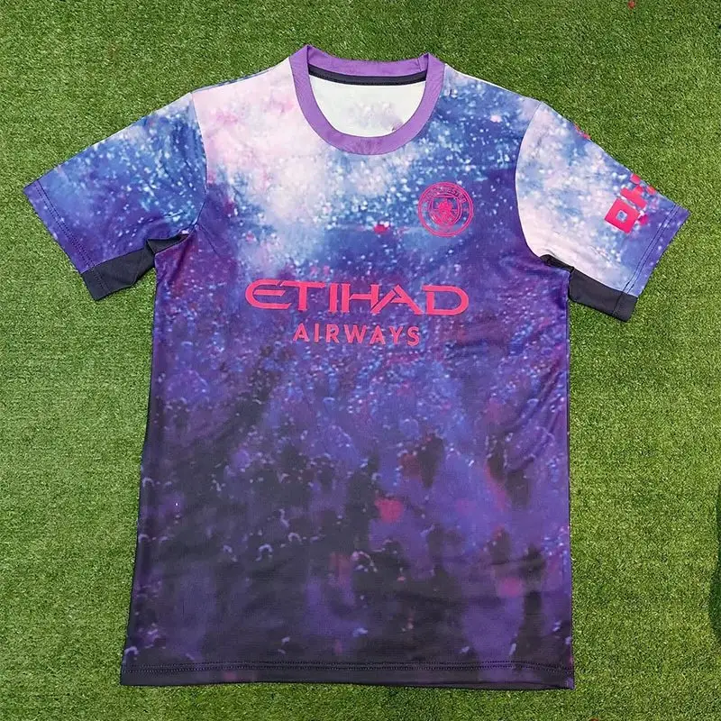 Legia Warszawa 24/25 Home Jersey — Manchester City Purple Concept Edition colorway — Kakobuy Spreadsheet photo