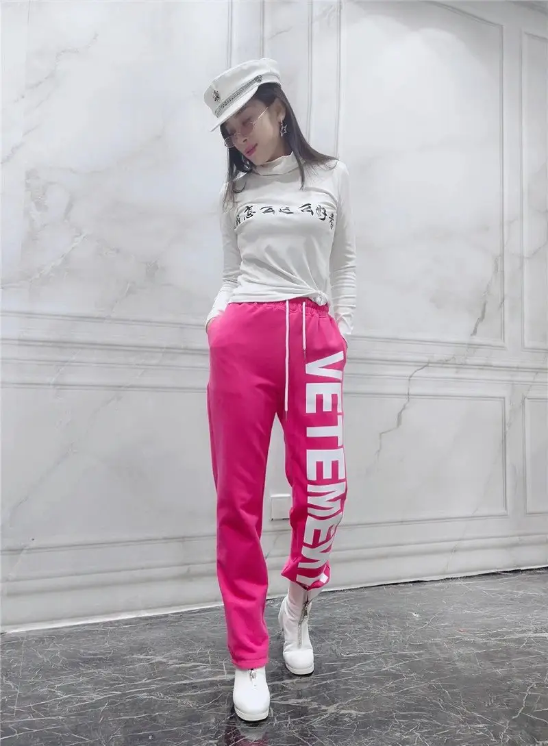 Vetements Pants — rose pink single paragraph colorway — USFans Spreadsheet photo