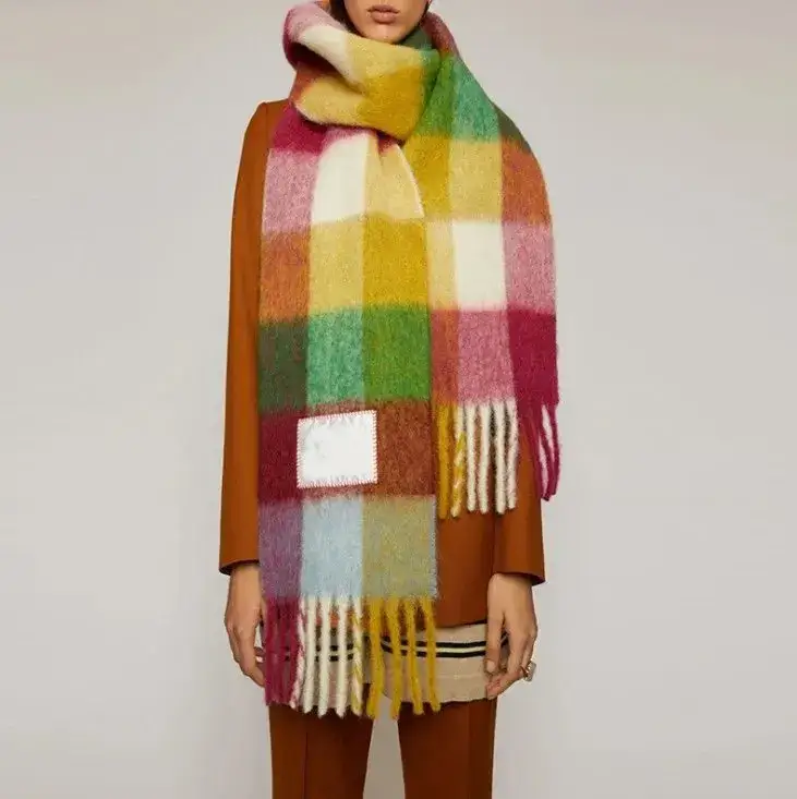 Acne Studios Scarf — rose red colorway — USFans Spreadsheet photo