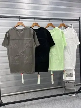 Off-White Scratch T-Shirt — Green colorway — USFans Spreadsheet photo