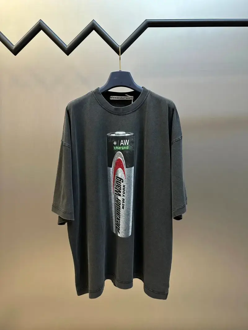 Alexander Wang SS25 T-Shirt — Washed black colorway — Kakobuy Spreadsheet photo