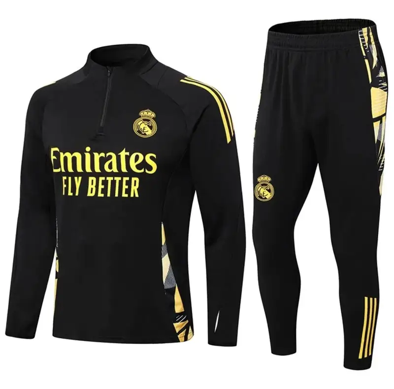 Football PSG Tracksuit — 2425 Real Madrid Black colorway — USFans Spreadsheet photo