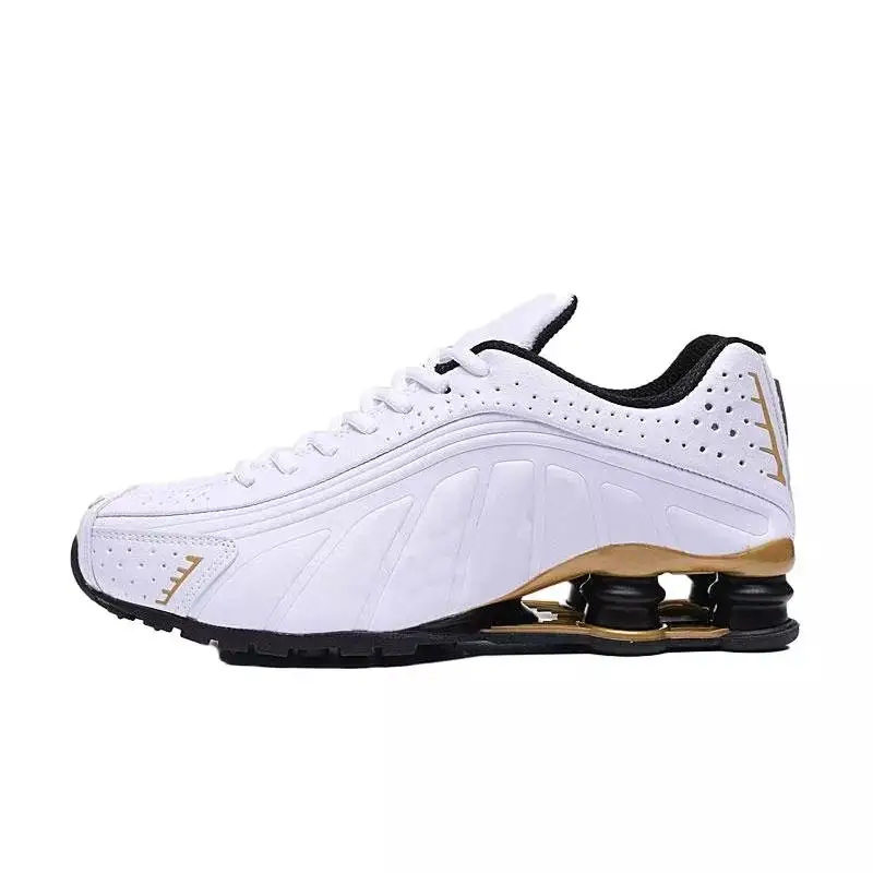 Nike Shox All White — R4 Black and White Gold colorway — USFans Spreadsheet photo