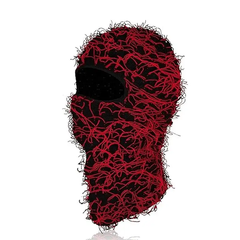 Yeat Mask — red whiskers on black background colorway — USFans Spreadsheet photo
